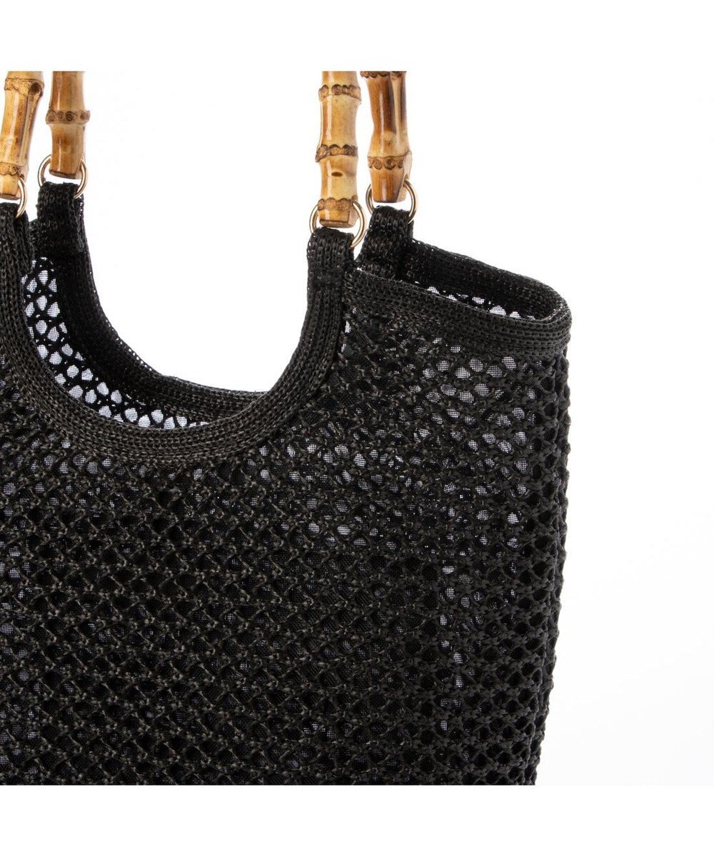 UNBILLION カシュカシュ cachecache / 雑材風バンブーハンドル手提げトート 