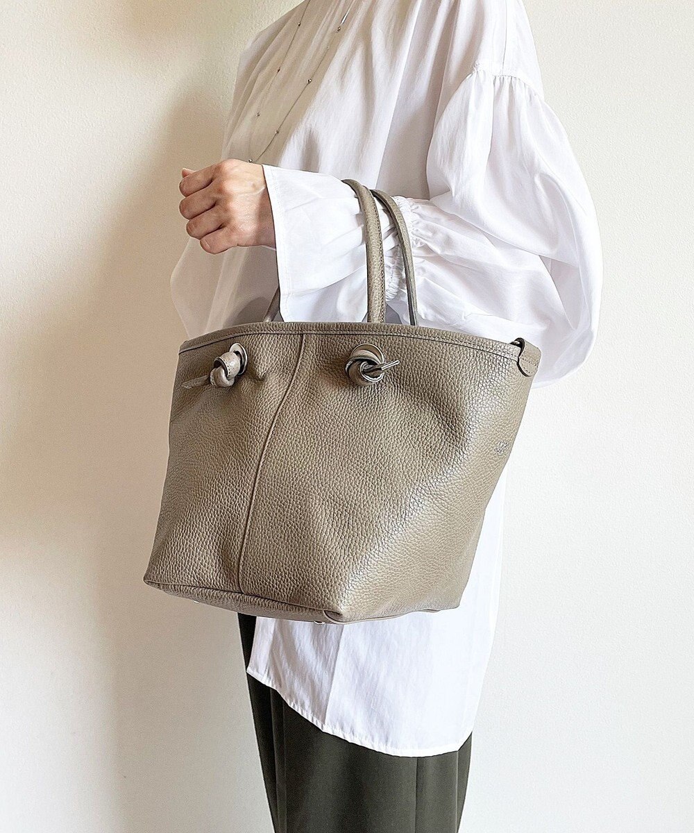 Hekhèr Le Style de Vie 【日本製 / 2WAY】シュリンクレザー ノットハンドバッグ 