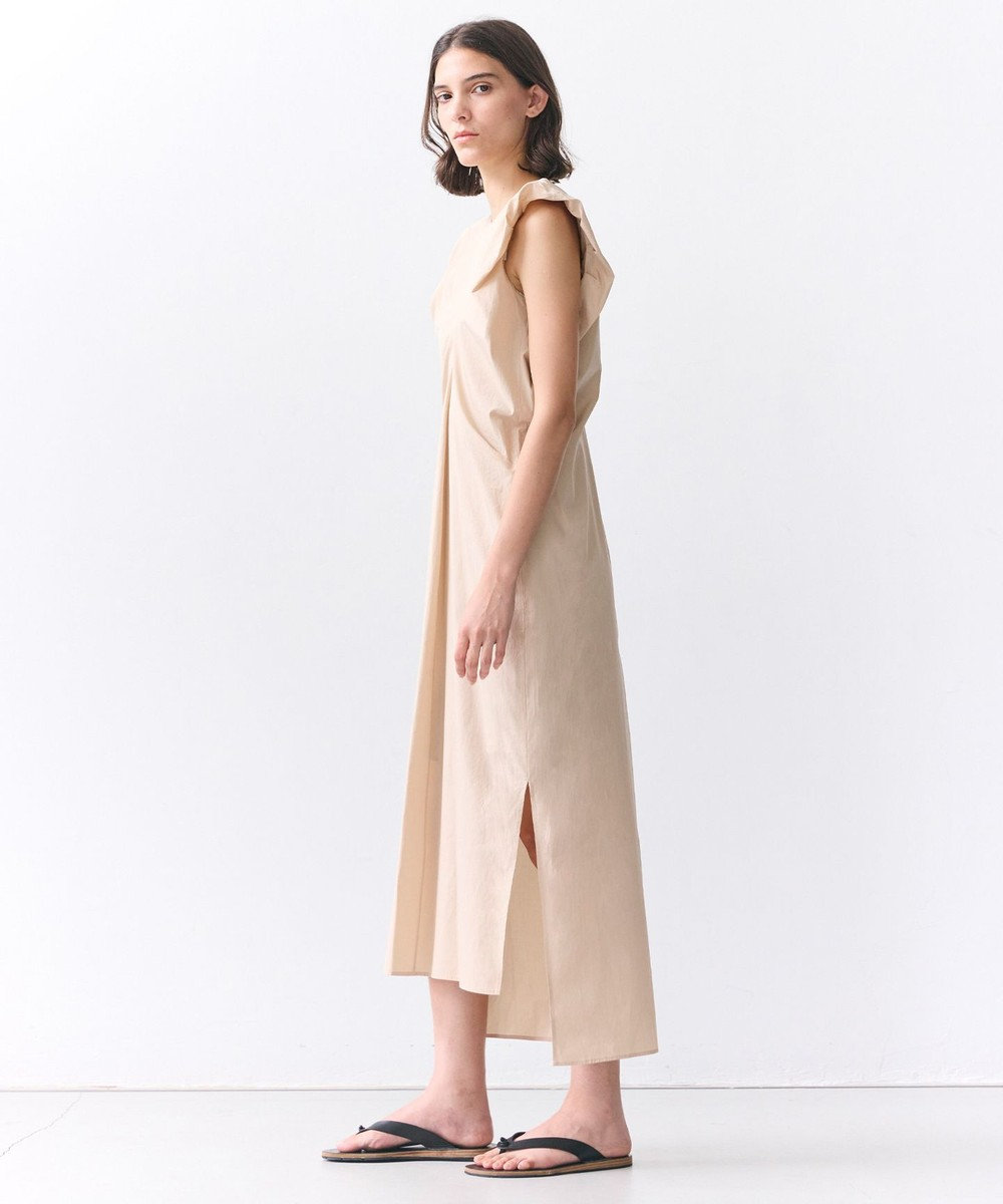 BEIGE， MALLOW / コットンタック バルーンスリーブドレス 