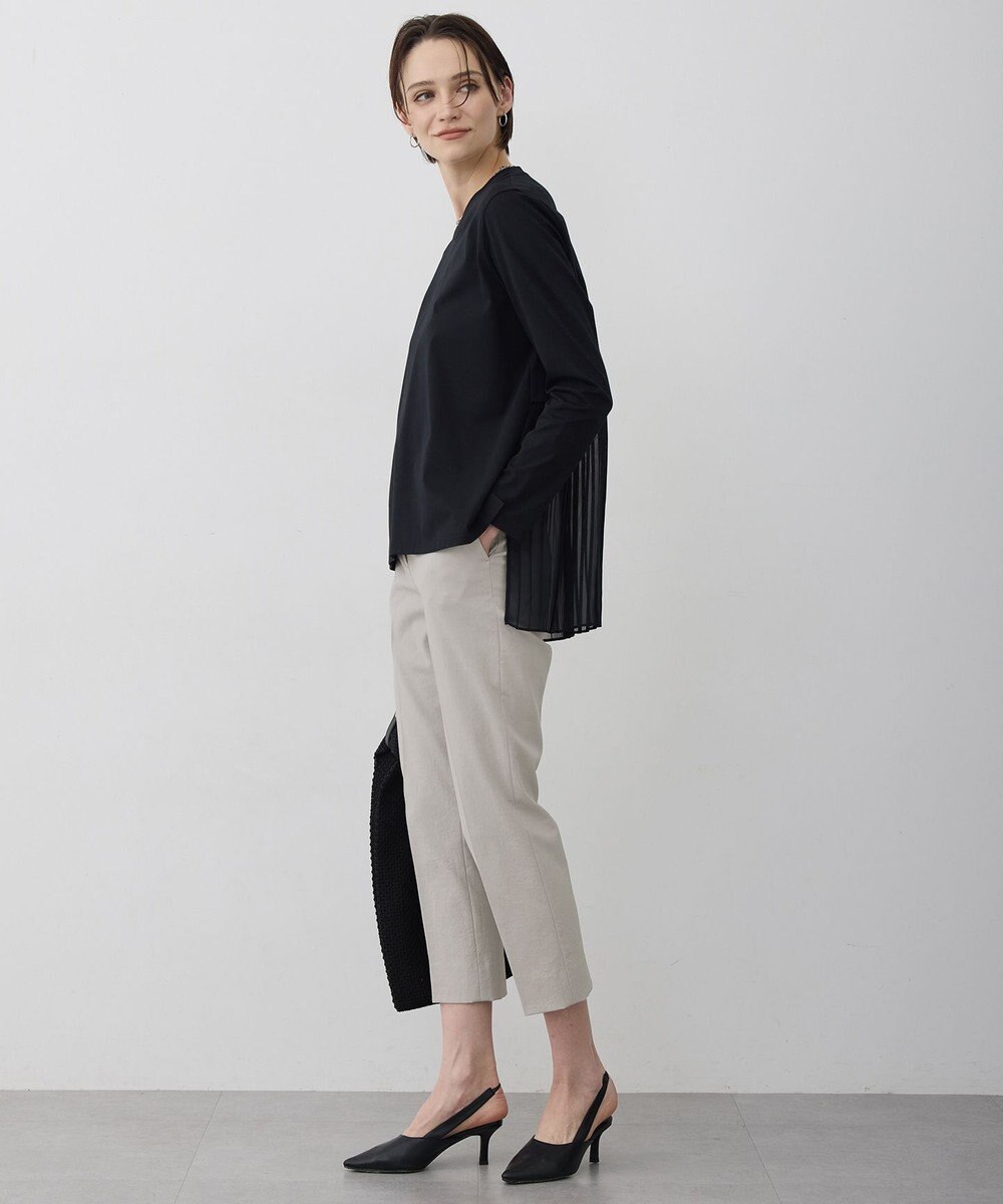 ICB L シフォンプリーツコンビ カットソー 