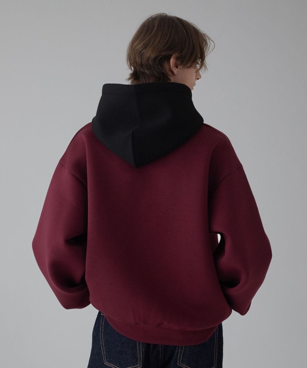 WEGO 【ユニセックス着用ITEM/MLサイズ展開】ワンポイントバイカラープルパーカー 