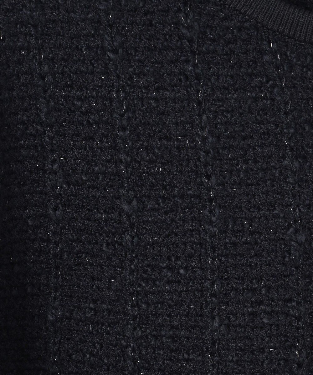 GRACE CONTINENTAL ツイードショートニットカーディガン 