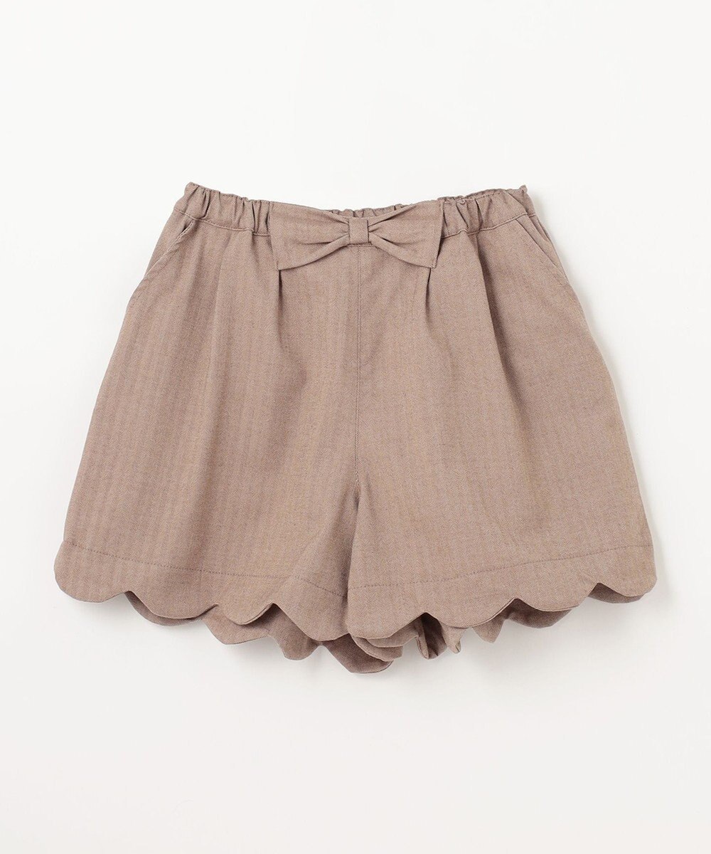 ANY KIDS ミニ丈 へリンボン キュロット 