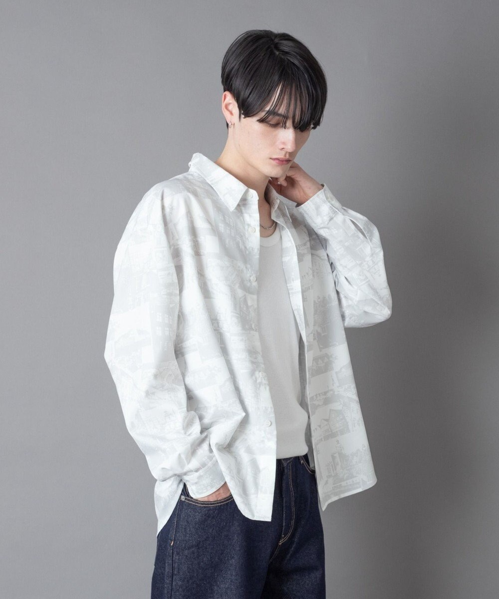 WEGO パターンルーズシャツ（LS） 