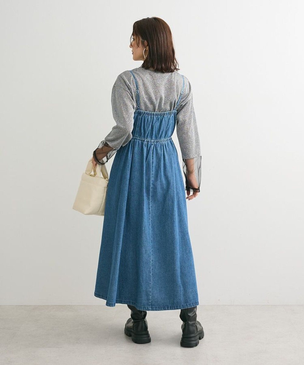 Green Parks ・ＳＵＧＡＲ　ＳＰＯＯＮ　デニムコルセットキャミワンピ 