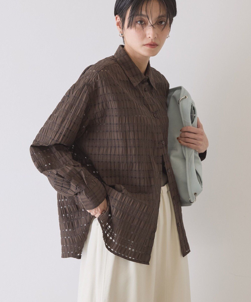 AMERICAN HOLIC シアーチェックシャツ 