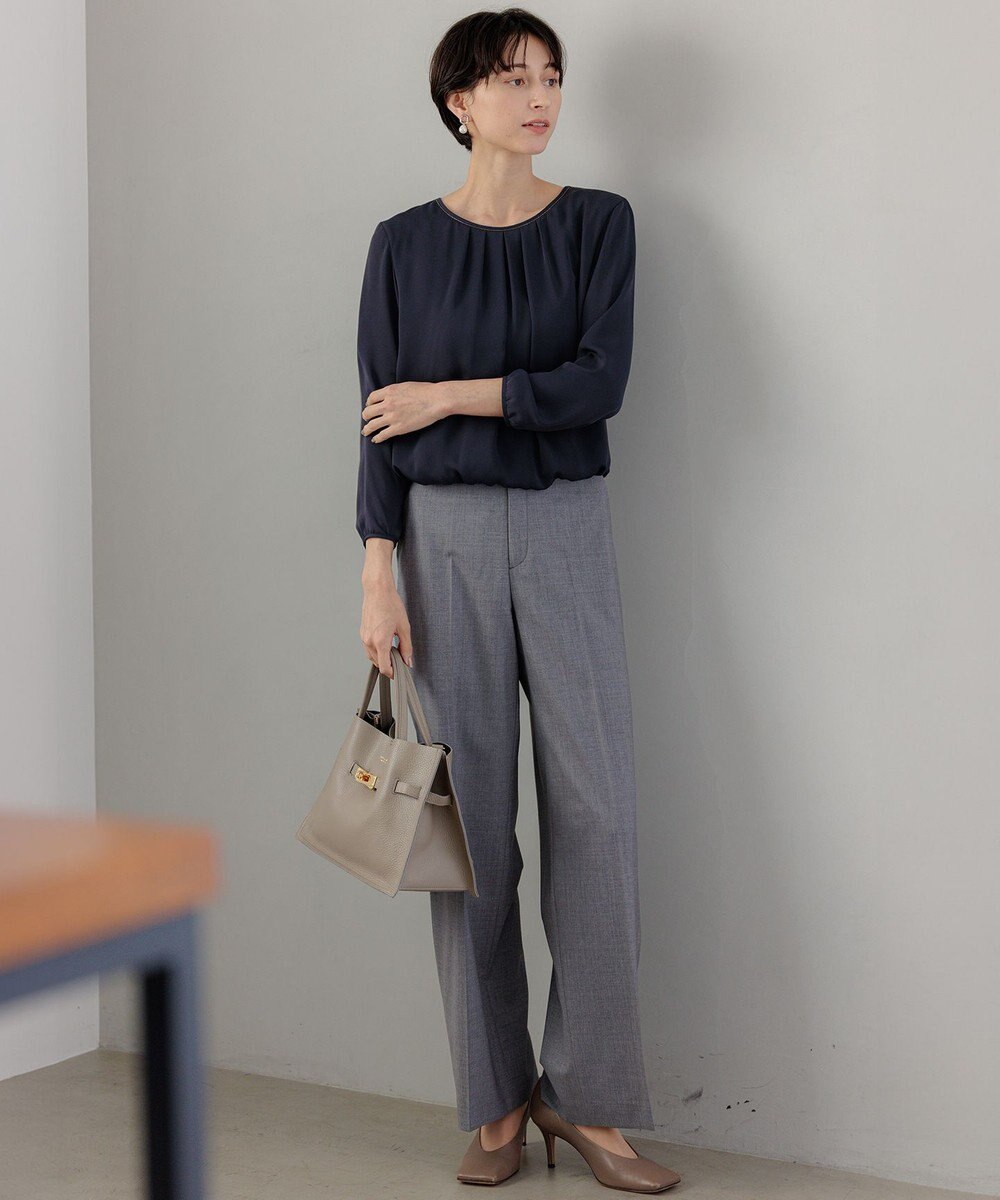 23区 S 【セットアップ対応】ラフィーネウール ワイドパンツ 
