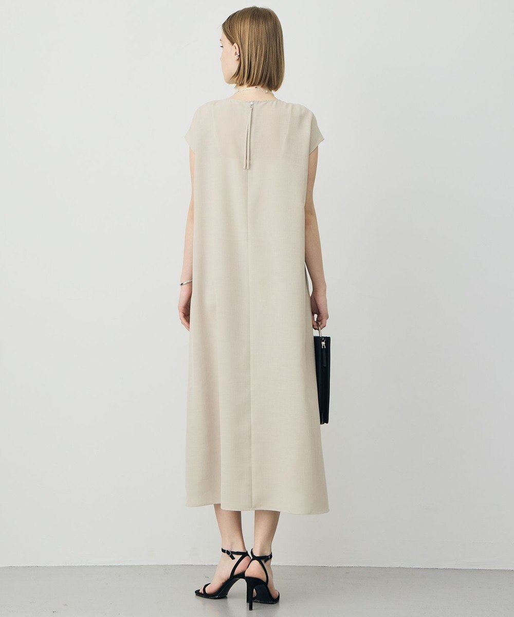 ICB ドライアセテートスラブ フレンチスリーブワンピース 