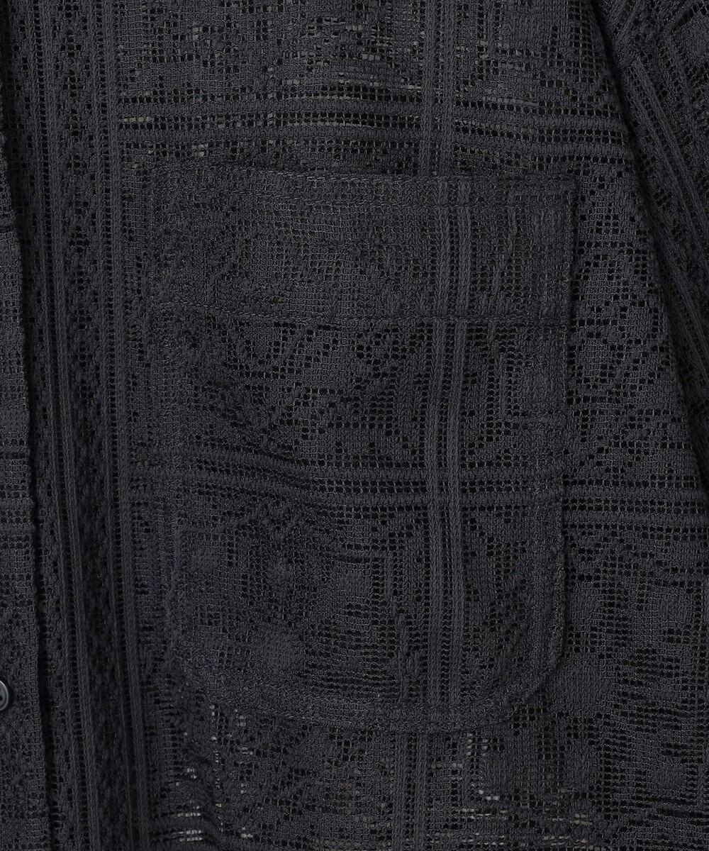 ANY L レースオーバーシャツ 