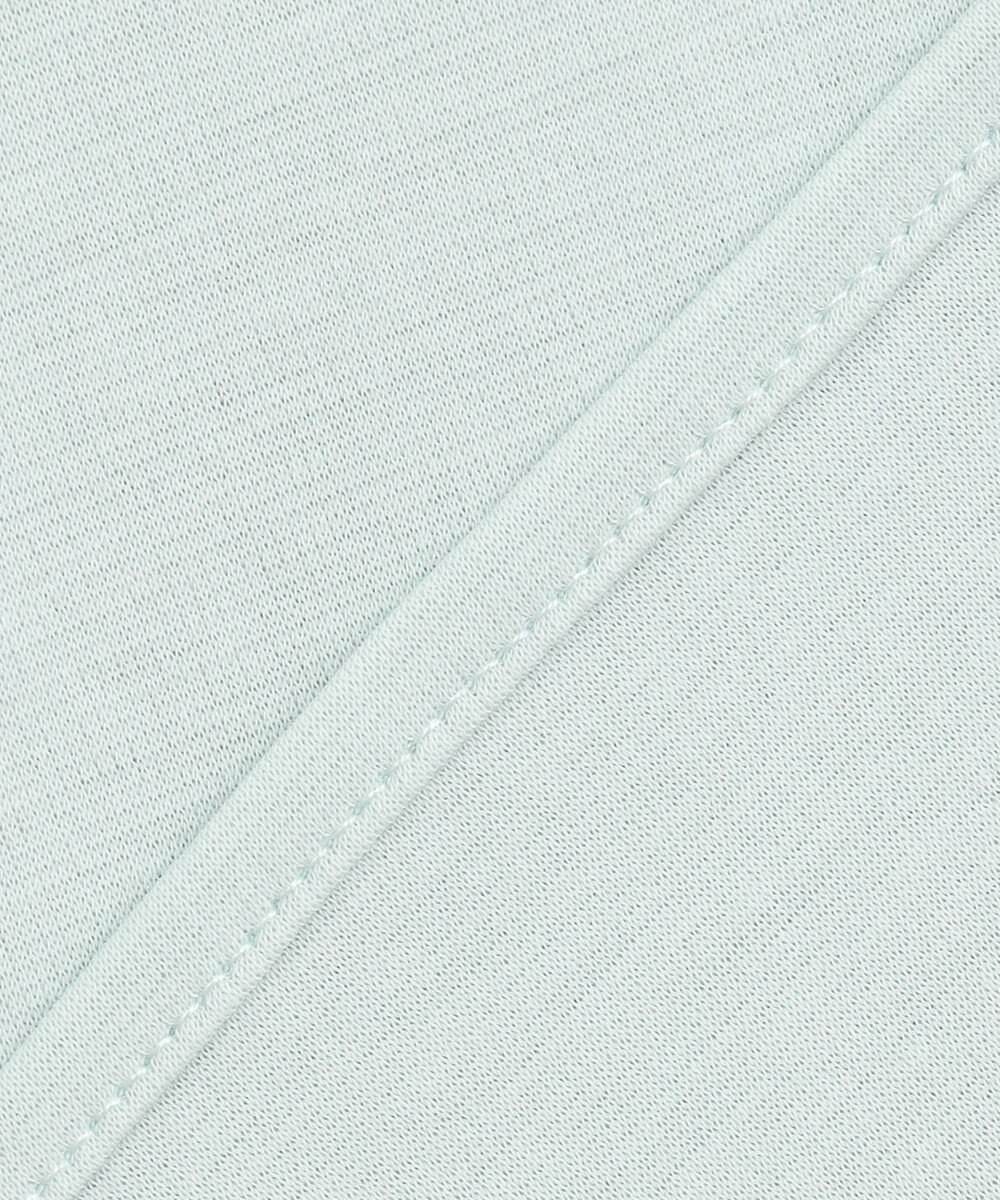 組曲 【洗える】シルケットポンチ フリルスリーブ カットソー 