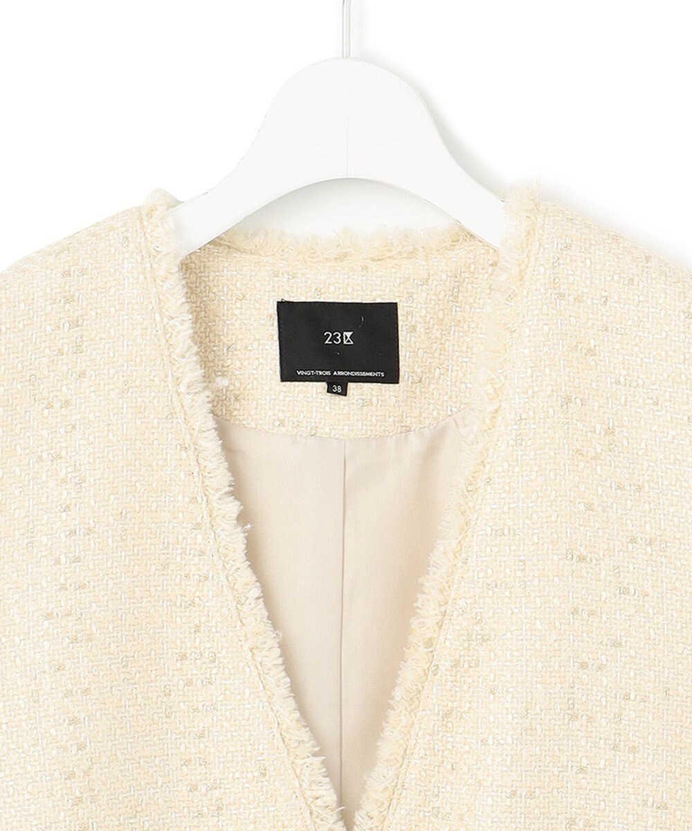 23区 【一部店舗限定】マルチカラーツイード ジレ 