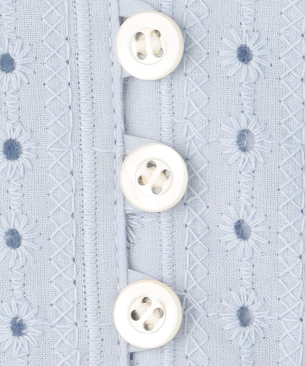 組曲 【WEB限定色あり】レースコンビシャーティング ブラウス 