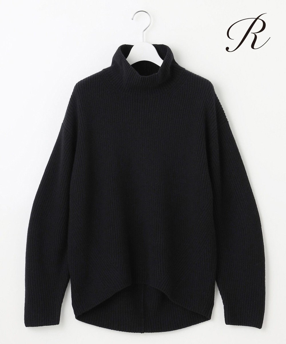 23区 S 【R(アール)】マイクロンメリノウール スタンドネック ニット 