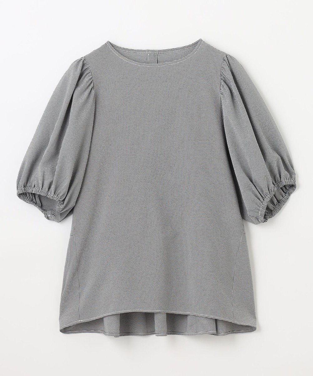 ANY サッカーギャザーバックペプラムブラウス 