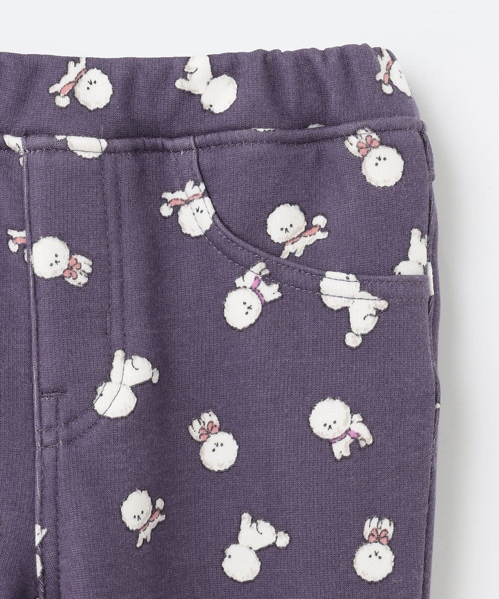 ANY KIDS 裏シャギー総柄ガーリーパンツ 