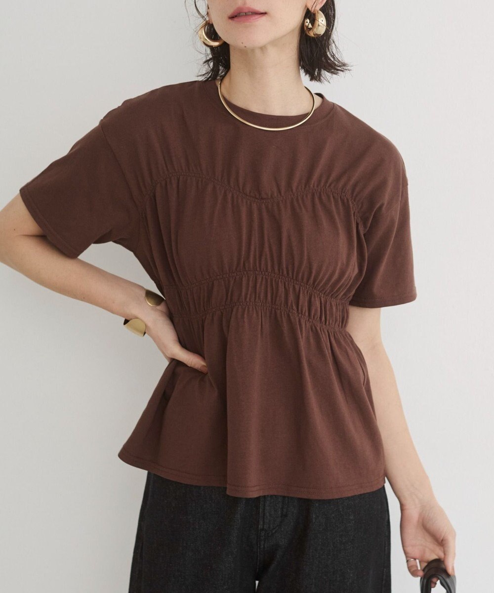 WEGO 【ANGIE VINTAGE】ビスチェ風シャーリングT 