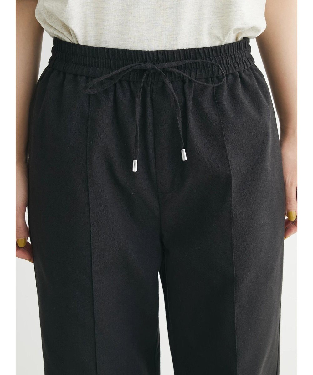 Green Parks 綿麻混イージーワイドパンツ 