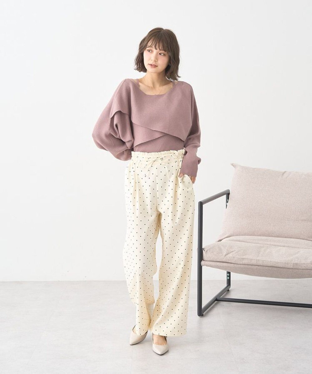 earth music&ecology リラックスドットパンツ 