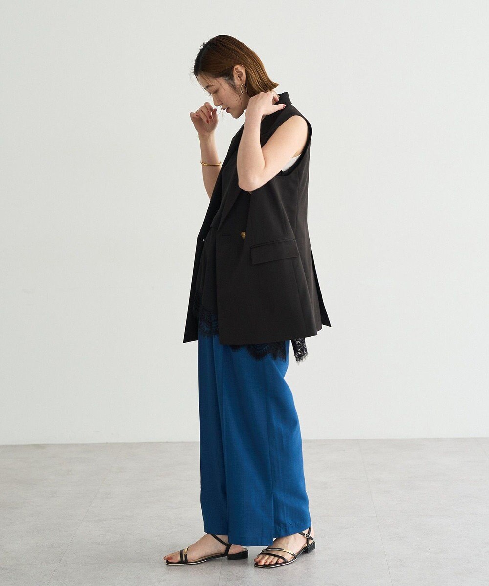 YECCA VECCA ドライタッチ金釦テーラードジレ 