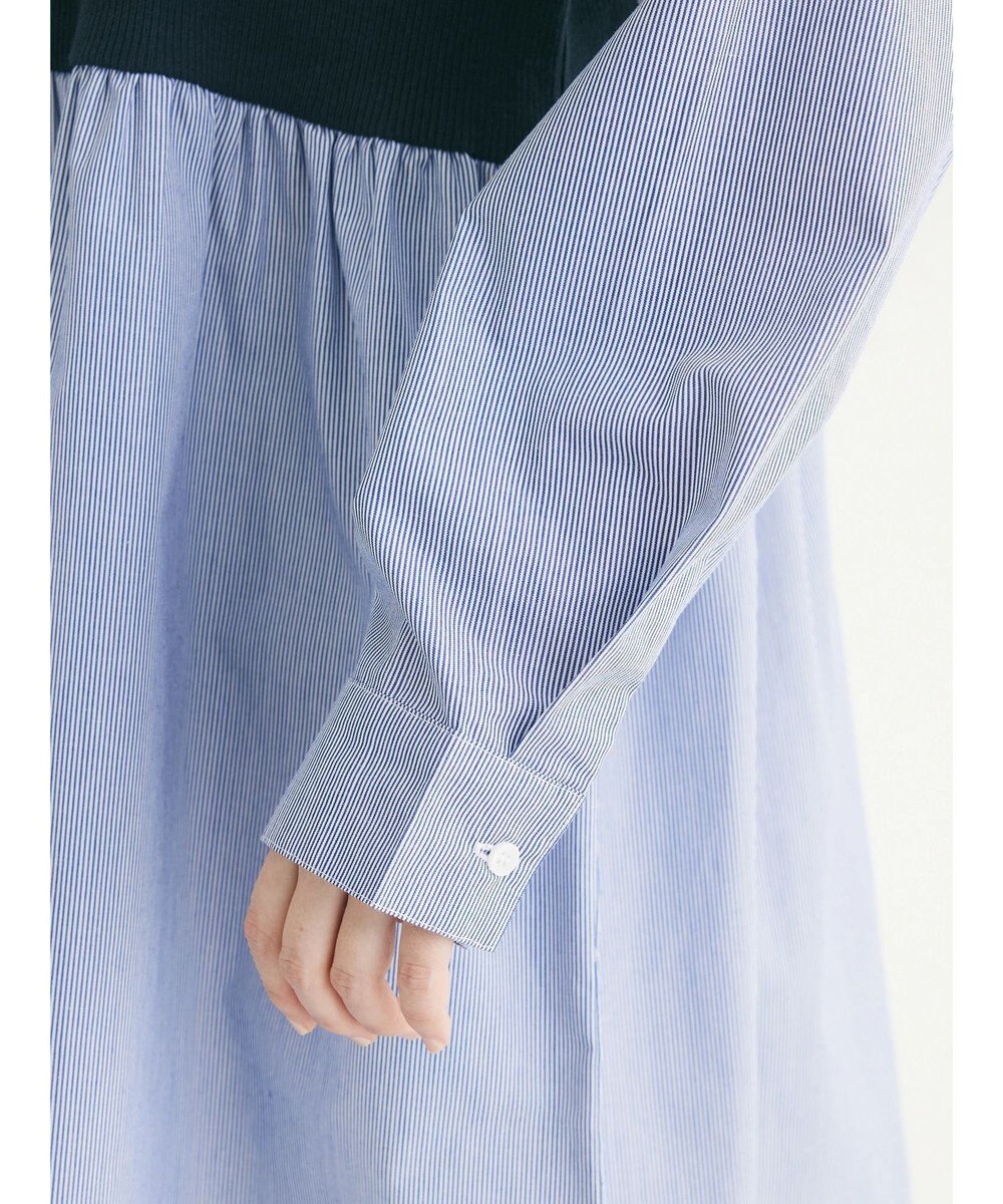 Green Parks リブドッキングカットソーボリュームチュニック 