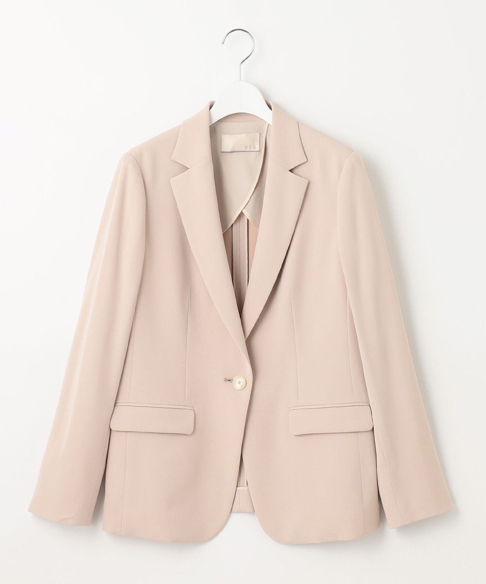 自由区 【XSサイズ～/洗える】ダブルフェイススーティング テーラードジャケット 