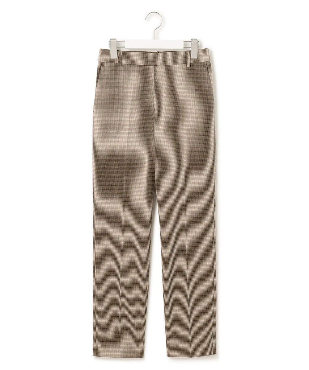 23区 S 【洗える】チェックストレッチ テーパードパンツ 