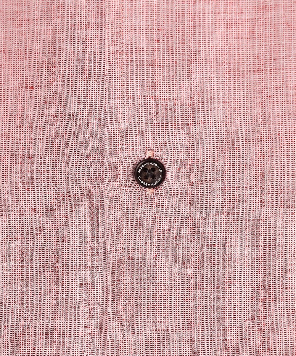 JOSEPH ABBOUD 【サステイナブル・７分袖】リヨセルリネンシャンブレー シャツ 