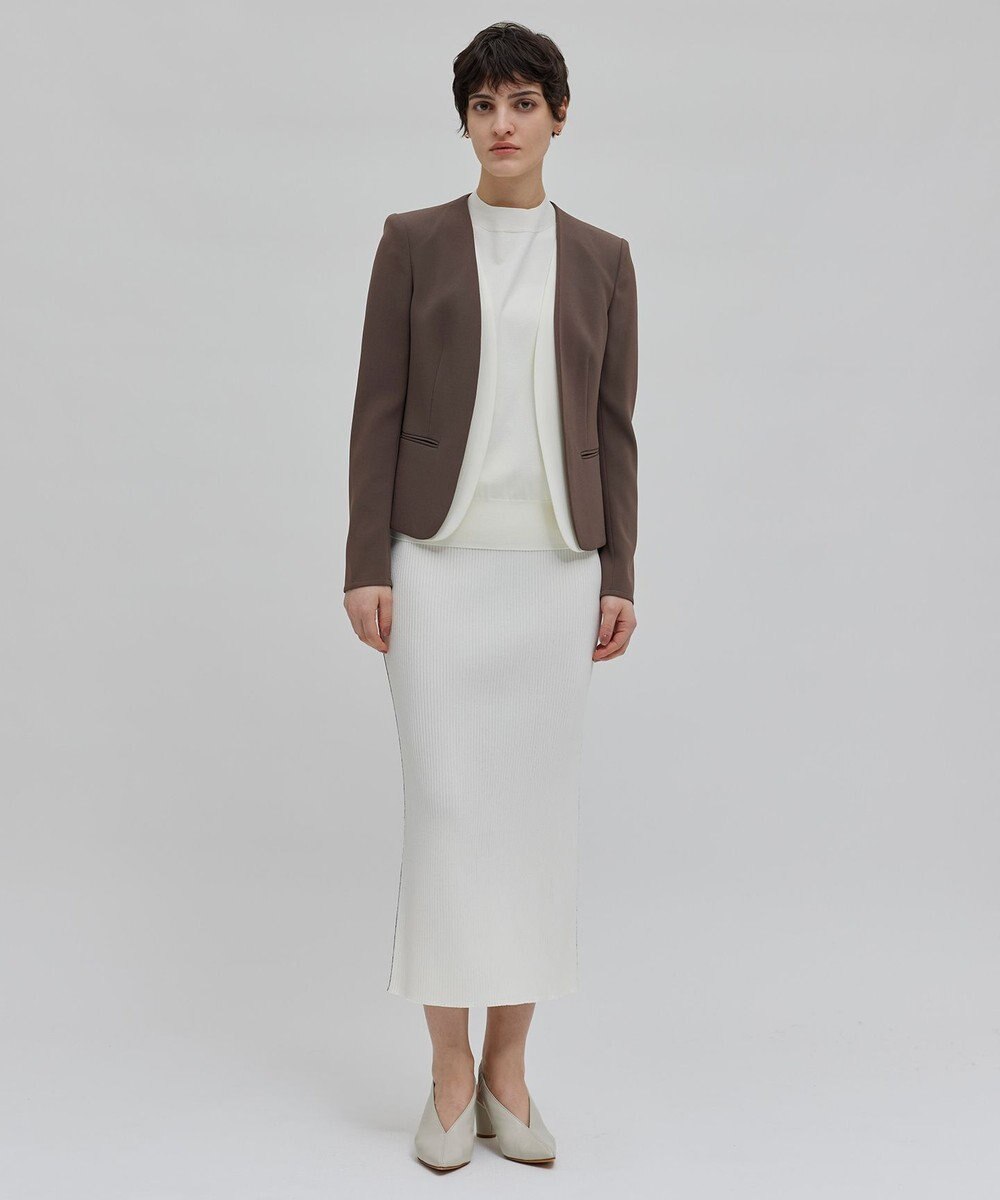 BEIGE， 【L-size】CINDY / ダブルカラージャケット 