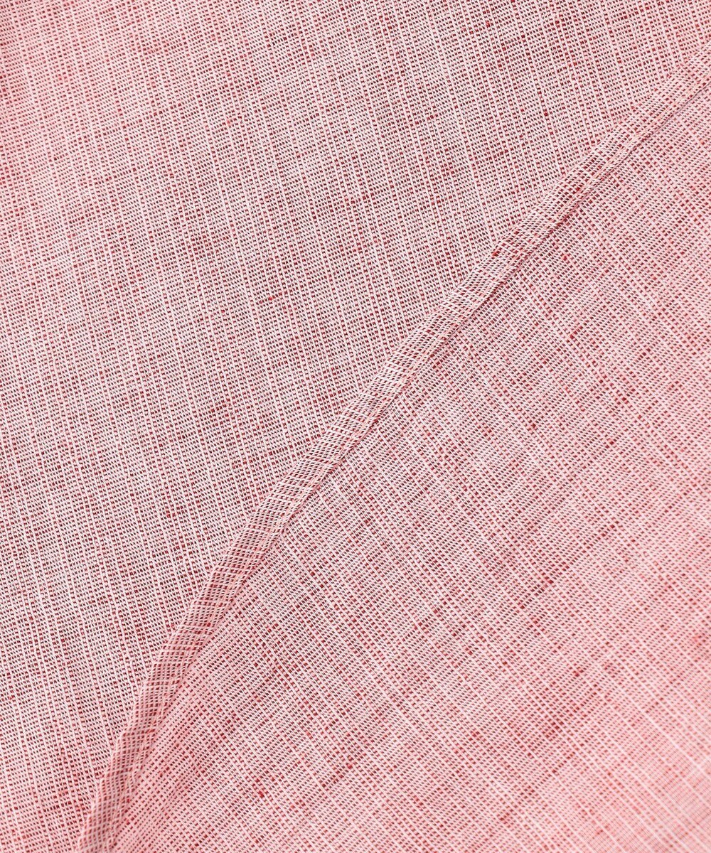 JOSEPH ABBOUD 【サステイナブル・７分袖】リヨセルリネンシャンブレー シャツ 