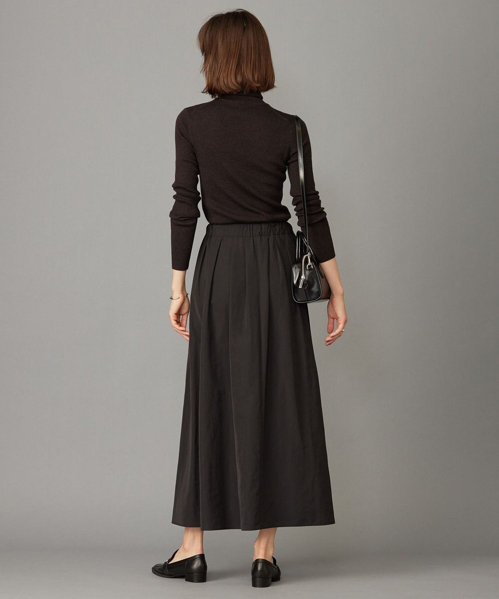 ICB 【洗える】 エステルメモリータフタ ロングスカート 