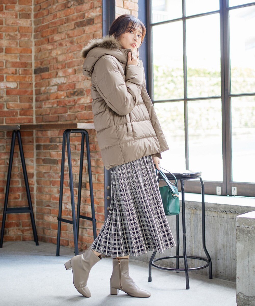 ANY 【洗える】スムースタッチ ショート丈ダウンコート 