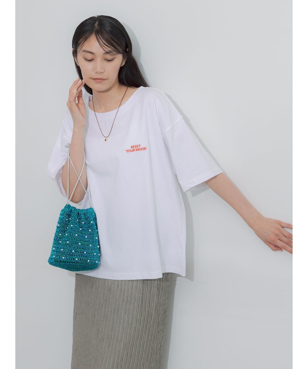 Te chichi 胸刺繍&バックプリントBIGTシャツ 