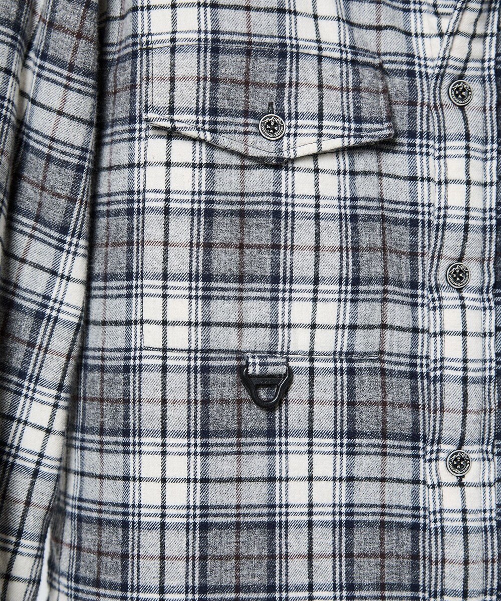 JOSEPH ABBOUD MOUNTAIN オーガニックラフィーネル ボアインナー シャツ 