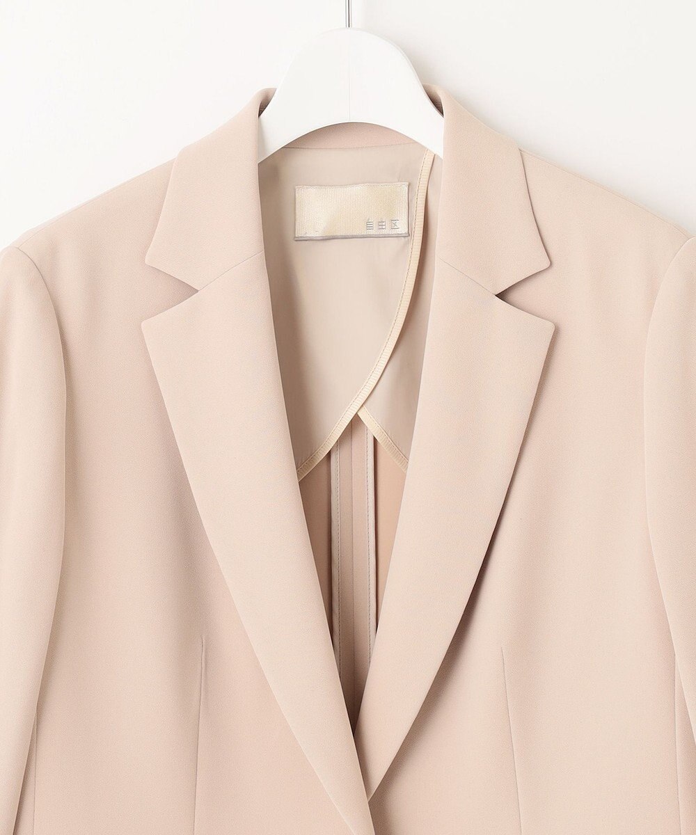 自由区 【XSサイズ～/洗える】ダブルフェイススーティング テーラードジャケット 