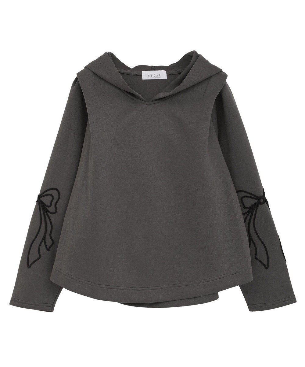 Green Parks ■ESCAR リボンコード刺繍フーディ 