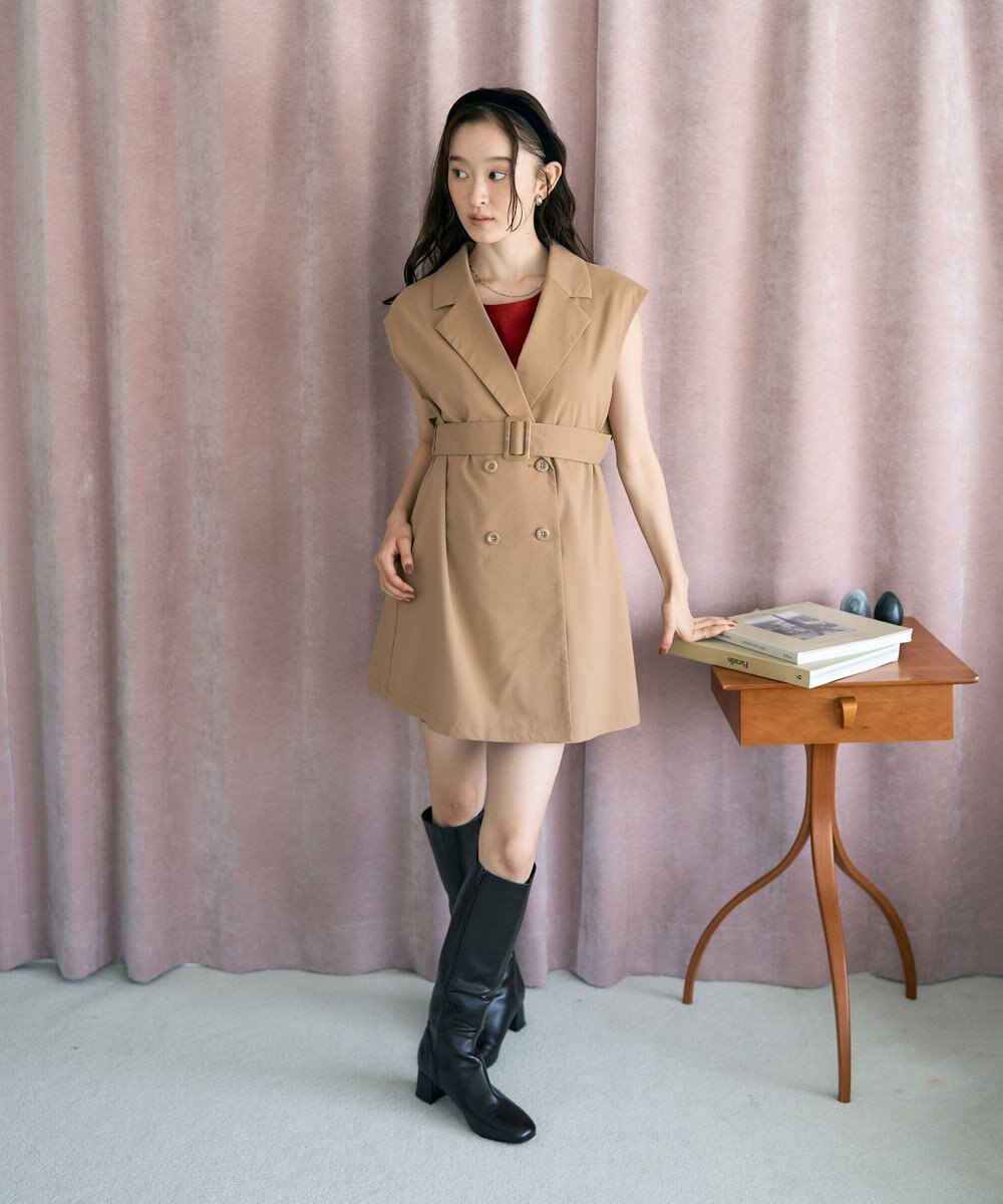 earth music&ecology ショートジレンチ 