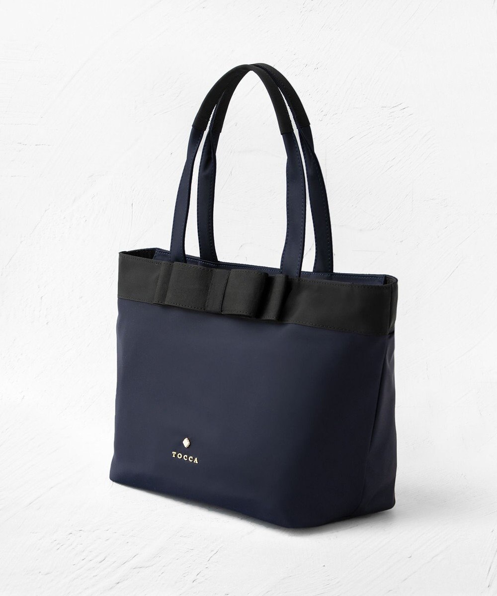 TOCCA 【撥水・A4サイズ対応】RIBBON BRICK A4TOTE トートバッグ 
