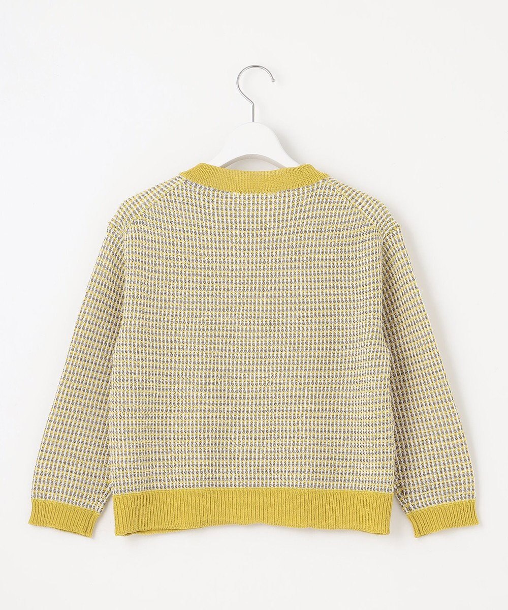 自由区 L 【洗える】ミックスツイードニット カーディガン 