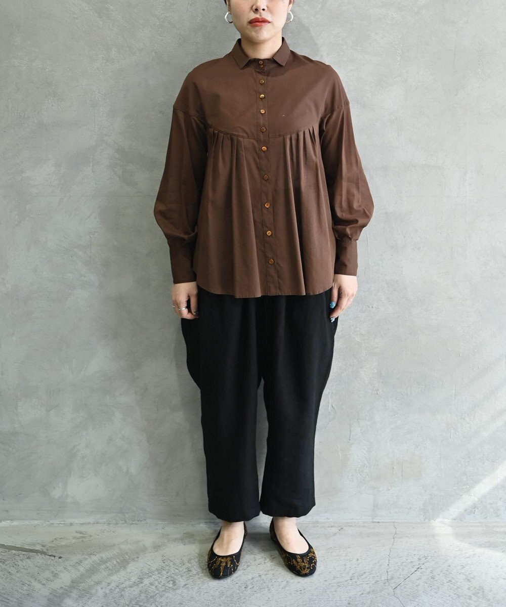 muuc 〈高品質ベルギーリネン100%〉〈遠州織物の工場で作られた上質な生地〉〈通年着られる〉キャンバス生地のイージーパンツ 