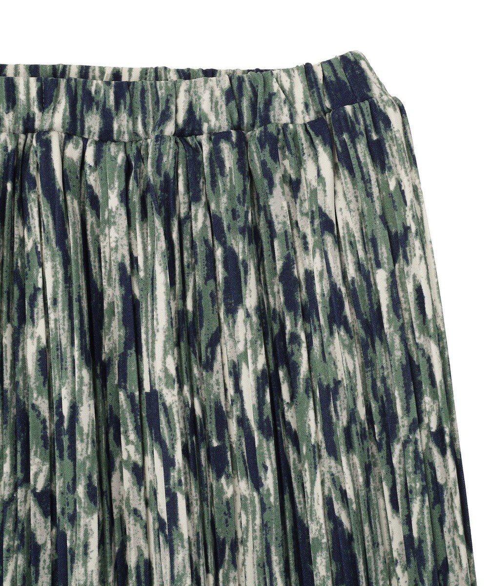 Green Parks 柄プリーツスカート 