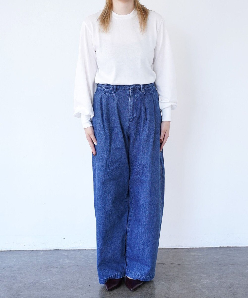 woadblue TUCKER タッカー / ワイドデニムパンツ 