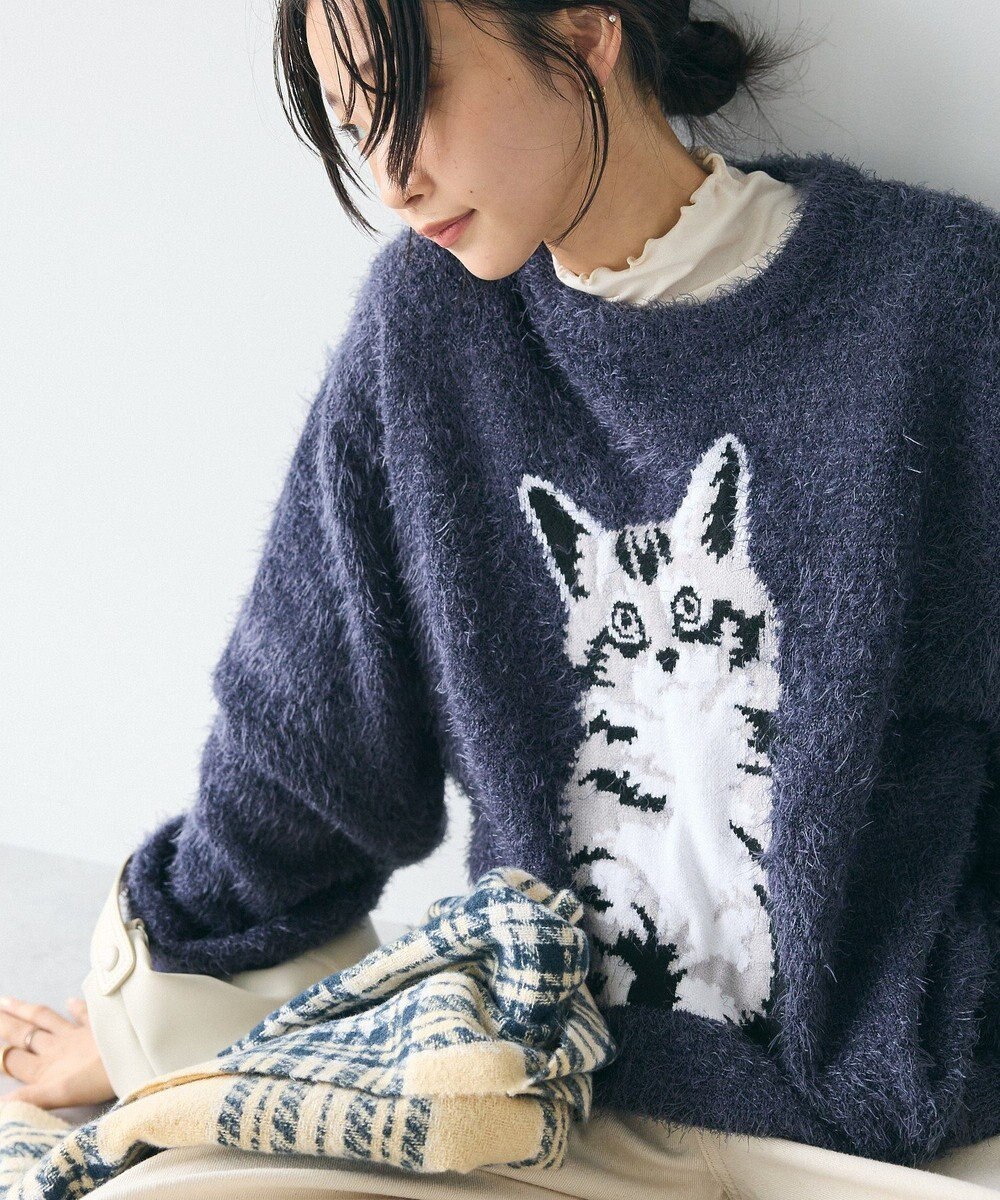 CRAFT STANDARD BOUTIQUE アニマルシャギーニットプルオーバー 