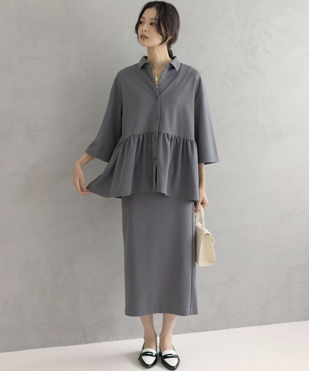 組曲 L ジョーゼットジャージーナロータイト スカート 