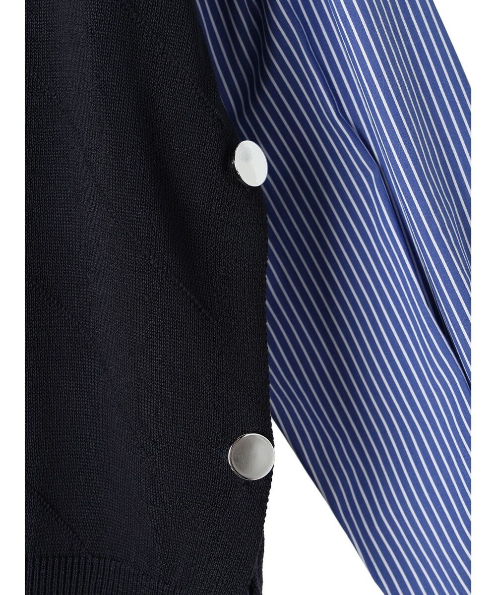 CRAFT STANDARD BOUTIQUE 【洗える】ニットベスト+バンドカラーシャツ-SET 
