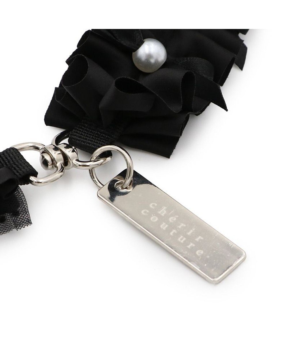 PET PARADISE cherircouture ツイード リボンリード 《ブラック》 ４Ｓ～３Ｓ 