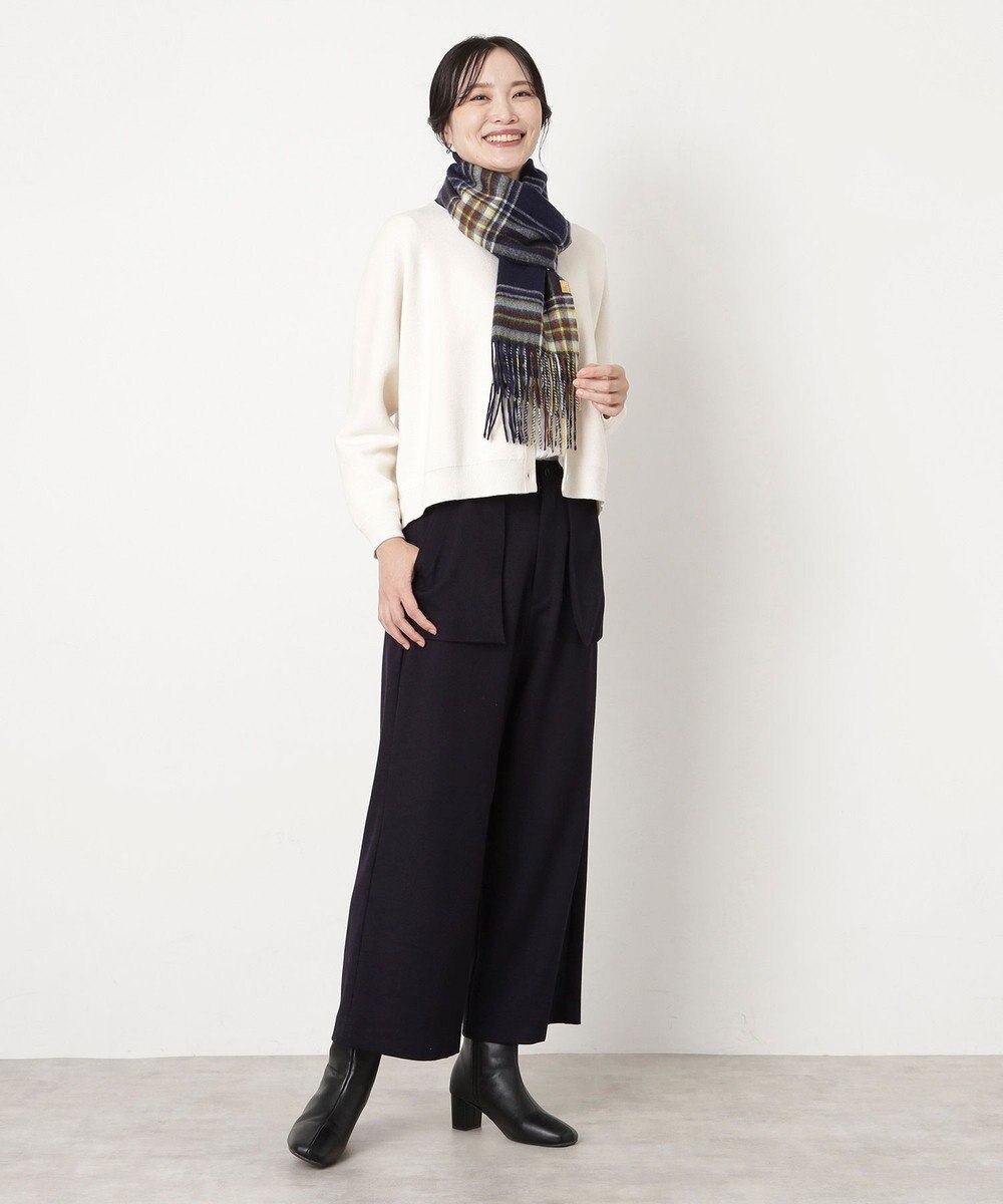 MOONBAT WEB限定【洗える】ミエル (miel) カシミヤ100％ チェックマフラー 