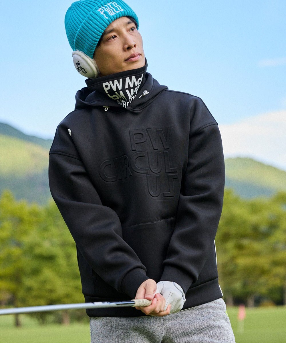 PW CIRCULUS 【UNISEX】WAVY ロゴイヤーマフ 