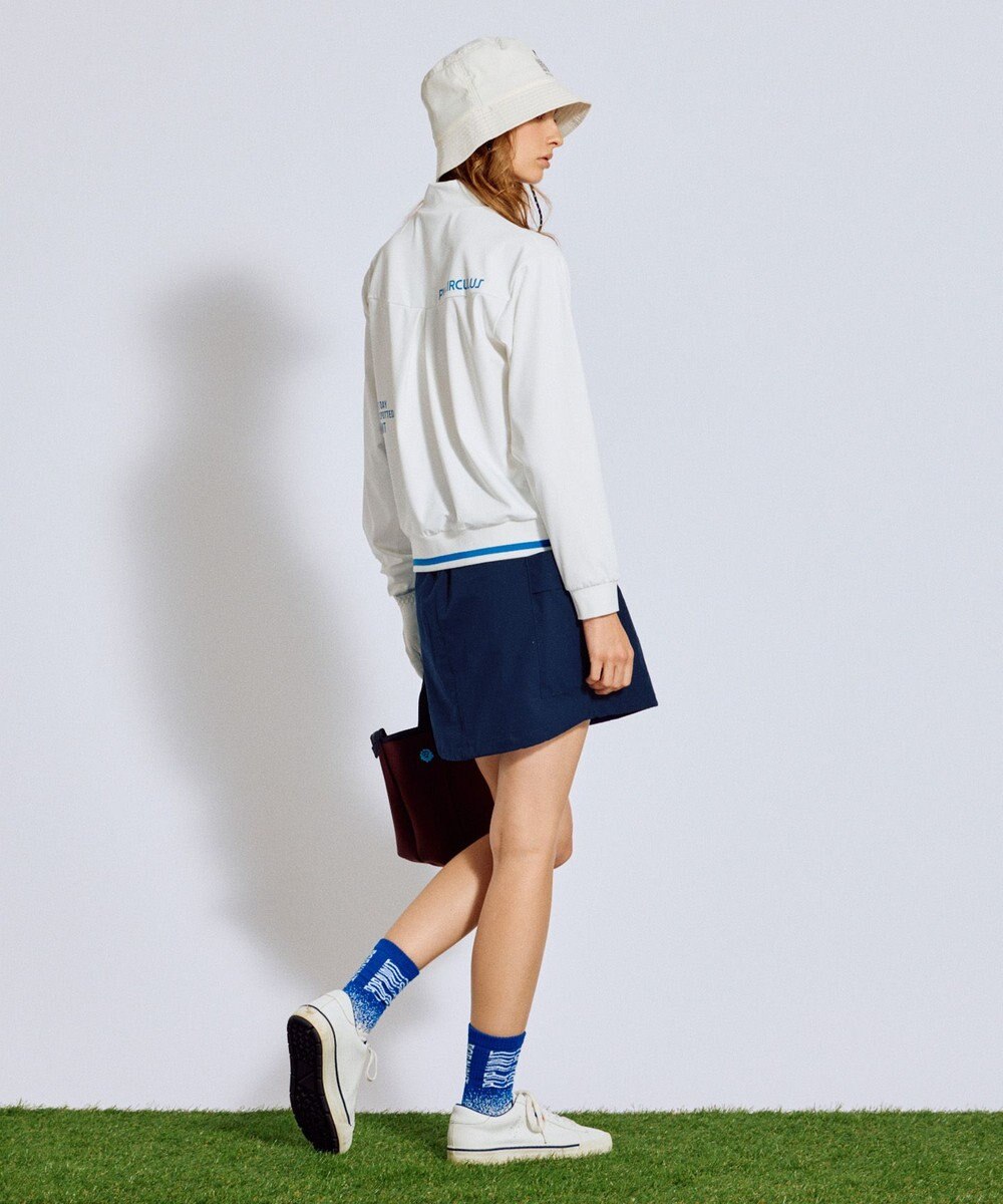 PW CIRCULUS 【吸水速乾 / UV遮蔽率99.5% UVカット / ストレッチ】【WOMEN】ハーフジップロングスリーブモックネックT ゴルフウェア レディース 