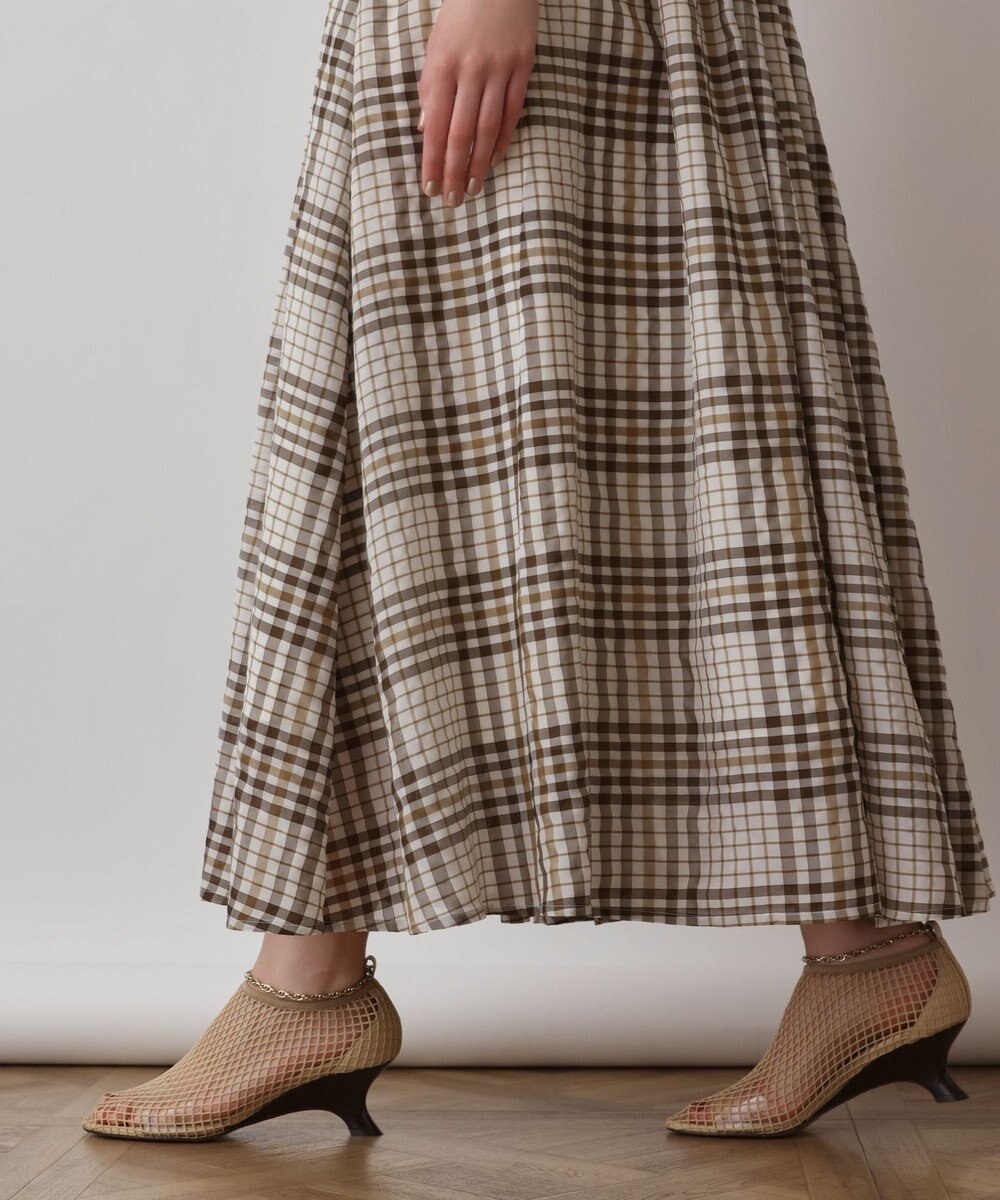 GRACE CONTINENTAL チェックサッカーワンピース 