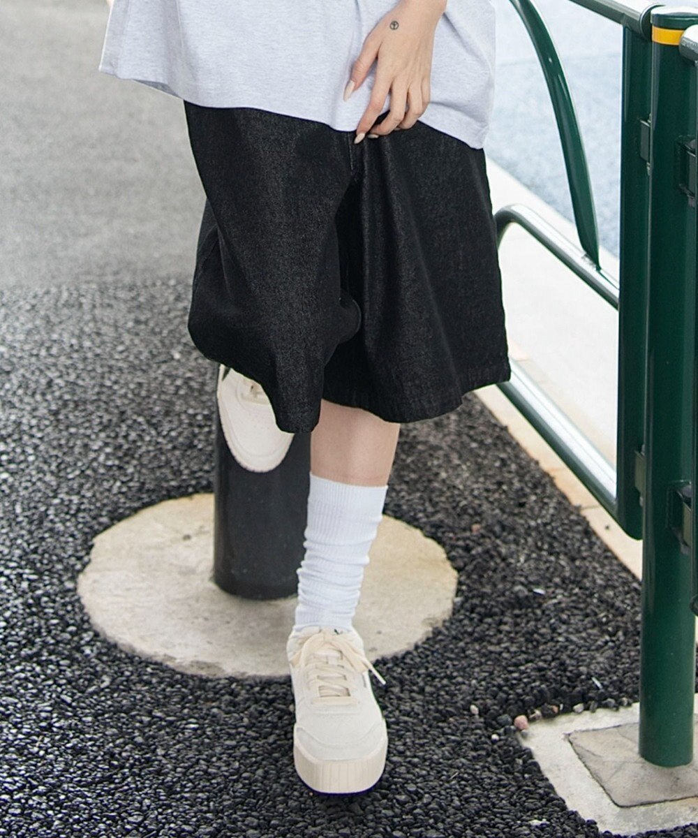 WEGO 【ユニセックス着用ITEM/ウエストゴム/SMLサイズ展開】イージーコットンハーフパンツ 